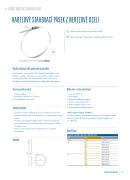 kabelový stahovací pásek z nerezové oceli