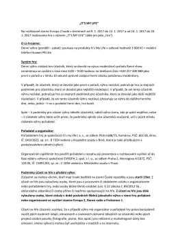 &bdquo;IT`S MY LIFE&ldquo; Na rozhlasov&eacute; stanici Evropa 2 bude v term&iacute;nech od