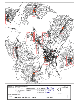 architekti V KRES IR ˝CH VZTAH 1: 50 000