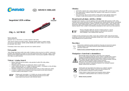 Inspekčn&iacute; LED sv&iacute;tilna Obj. č.: 143 90 02