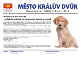 Tisková zpráva č. 1/2017