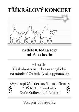TŘÍKRÁLOVÝ KONCERT