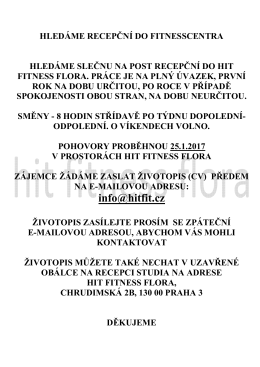 ZDE - HIT Fitness Flóra