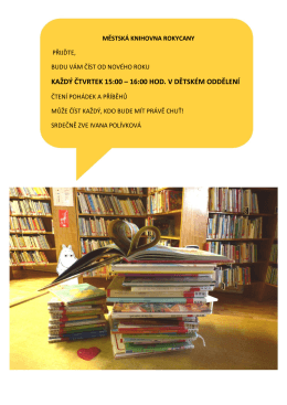 Čten&iacute; od Nov&eacute;ho roku pro děti