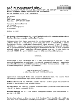 STÁTNÍ POZEMKOVÝ ÚŘAD