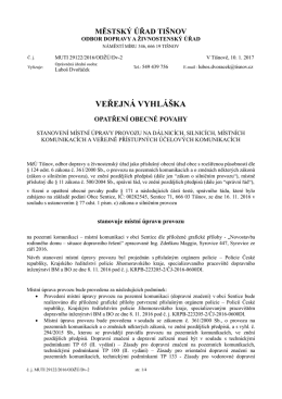 veřejná vyhláška