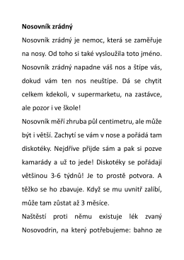 Nosovn&iacute;k zr&aacute;dn&yacute;