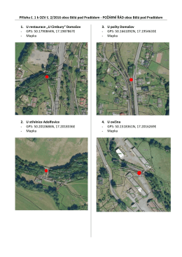 Příloha č. 1 k OZV č. 2/2016 obce Bělá pod Pradědem