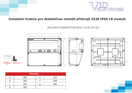 Instalačn&iacute; krabice pro dodatečnou mont&aacute;ž př&iacute;strojů 3528 IP66 18