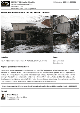Prodej rodinného domu 140 m², Praha - Chodov