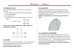 Mini-sujet 1