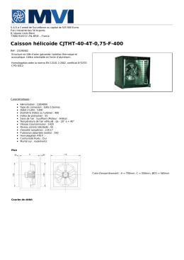 Caisson hélicoïde CJTHT-40-4T-0,75-F-400