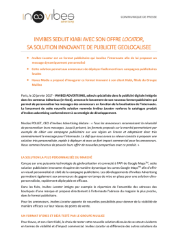 invibes seduit kiabi avec son offrelocator, sa solution