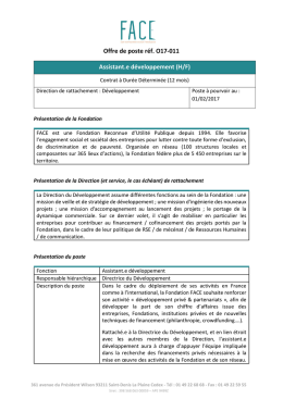 Télécharger l`offre - Fondation Agir Contre l`Exclusion