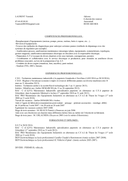 CV Yannick Laurent
