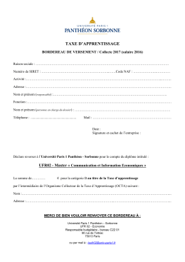 Communication et Information Economiques