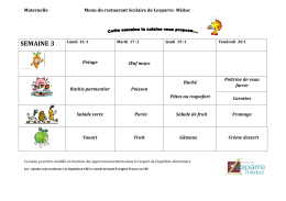 Maternelles (Du 16/01/2017 au 20/01/2017) - Ville de Lesparre