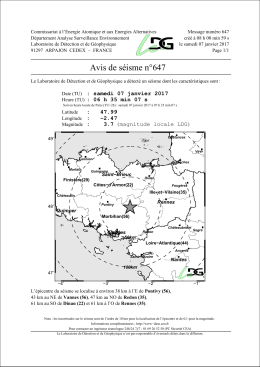 Communiqu&eacute; alerte LDG