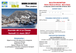 votre inscription à la Clusaz - Bourg-en