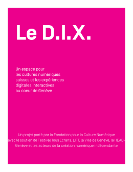 D.I.X.&raquo;  - Ville de Gen&egrave;ve