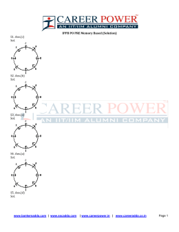 IPPB PO PRE Memory Based (Solution) S1. Ans.(c