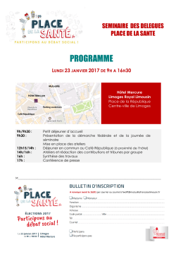 PROGRAMME - Mutualit&eacute; Fran&ccedil;aise Limousin