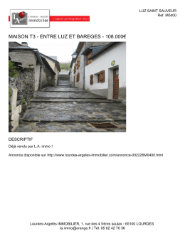 Impression d`une fiche de bien
