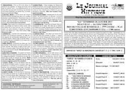 PMU du Vendredi 06 Janv 2017