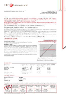 5.20% pa Multi Barrier Reverse Convertible sur EURO