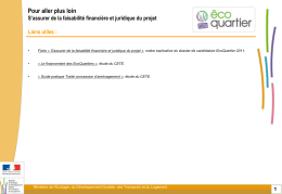 Pour aller plus loin S`assurer de la faisabilité financière et juridique