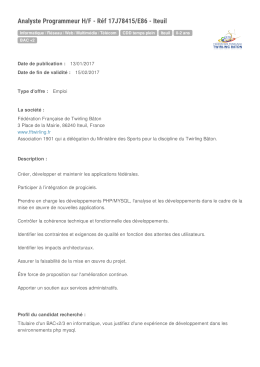 Offre Emploi - Stage - Departement de la Vienne | Emploi 86