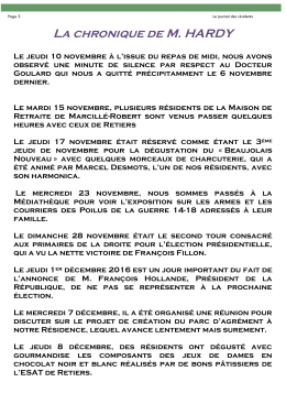 Suppl&eacute;ment 1 janvier - f&eacute;vrier - Bienvenue sur le site de la maison