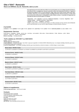 Version imprimable - Gîtes de France Loire
