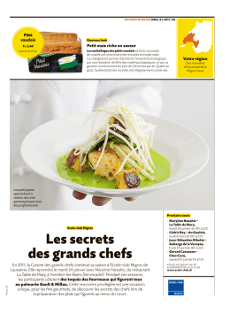 Les secrets des grands chefs