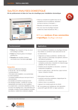 SoluTECH ANALYSES DOMESTIQUE