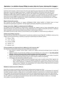 Op&eacute;ration &laquo; La cafeti&egrave;re Senseo Philips la moins