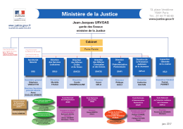 Afficher l`organigramme - Ministère de la Justice