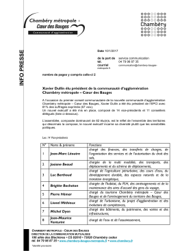 2017-1-10 Xavier Dullin président de Chambéry métropole