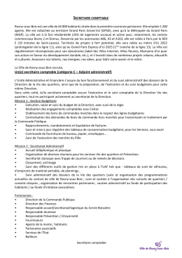 Annonce  - Mairie de Rosny-sous-Bois