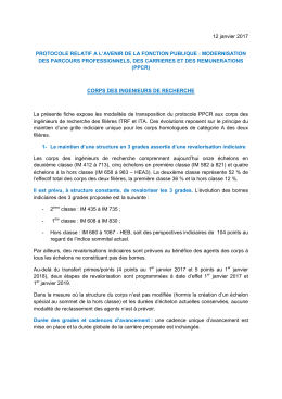 12 janvier 2017 PROTOCOLE RELATIF A L`AVENIR DE LA
