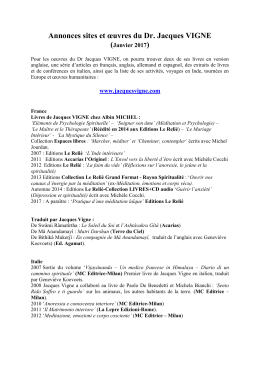 Annonces sites - Jacques Vigne