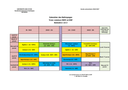 S3 - Faculté des Sciences et Techniques Marrakech