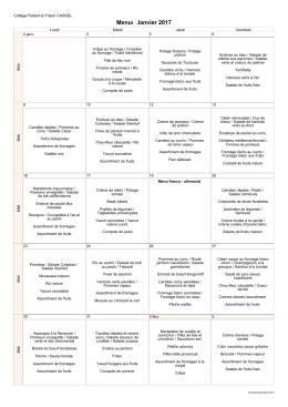 menus_janvier_2017 - Collège Robert Le Frison Cassel