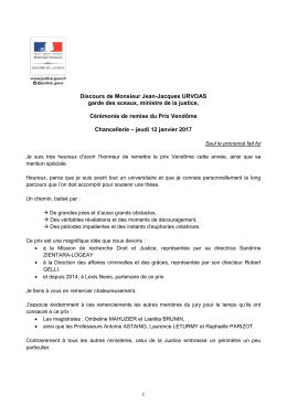 Lire le discours - Justice / Presse