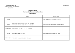 Gestion des Ressources Humaines