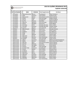 Groupes Jeux du Qu&eacute;bec