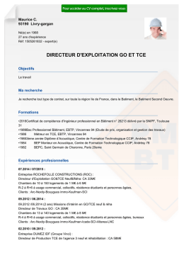 EXPLOITATION&euro;GO ET TCE