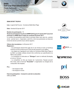 BMW Golf Cup International 2016
