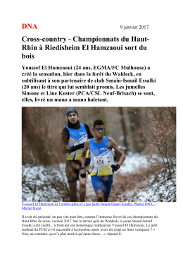 Article DNA du Lundi 9 janvier.. - CSL Neuf