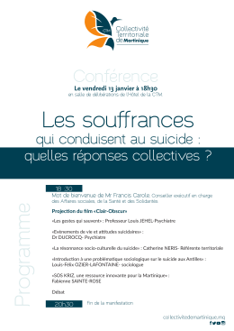 Conférence - Collectivité Territoriale de Martinique